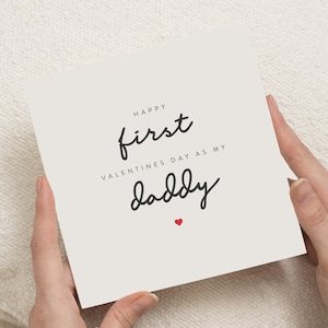 Papa 1. Valentinstag Karte, neuer Papa Valentinstag, Papas Valentinstag, erster Valentinstag Papa, Valentinstag Geschenk für Papa, erste Valentinstag als mein Papa