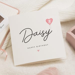 8. Geburtstagskarte Mädchen, Tochter 8. Geburtstagskarte, alles Gute zum 8. Geburtstagskarte, Geschenk zum 8. Geburtstag, für Nichte, Enkelin, 8. Geburtstagskarte