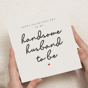 Carte Saint-Valentin futur mari, carte Saint-Valentin fiancé, carte Saint-Valentin fiancé, cadeaux de la Saint-Valentin pour lui, fiancé de la carte de la Saint-Valentin