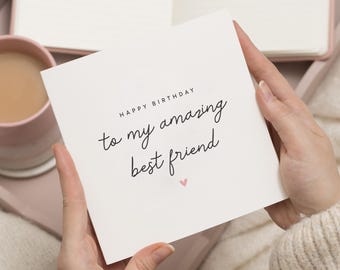 Best Friend Birthday Card, Bestie Birthday Card, Best Friend Birthday Gift, Birthday Card Bestie, Birthday Card For Best Friend, For Her