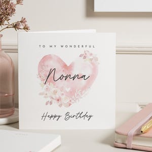 Alles Gute zum Geburtstag Nonna, Oma Geburtstagskarte von den Enkelkindern, Geburtstagskarte für Nonna, Oma Geburtstagskarte, Nonna Geburtstagsgeschenk für Sie, Nan