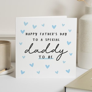 Fathers Day Card for Daddy to Be, Fathers Day Card from Bump, New Dad Card, Daddy to Be Card, Cute Fathers Day Card
