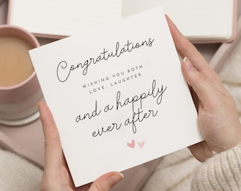 Wedding Card for Couple, Congratulations Wedding Card, Engagement Card, Bride and Groom Card, Marriage Card, Wedding Day Card