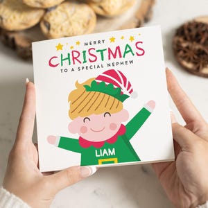 Neffe Weihnachtskarte, Weihnachtskarte für Neffe, erste Weihnachtskarte des Neffen, Neffe Weihnachtskarte, frohe Weihnachten Neffe, Weihnachtsgeschenk Neffe
