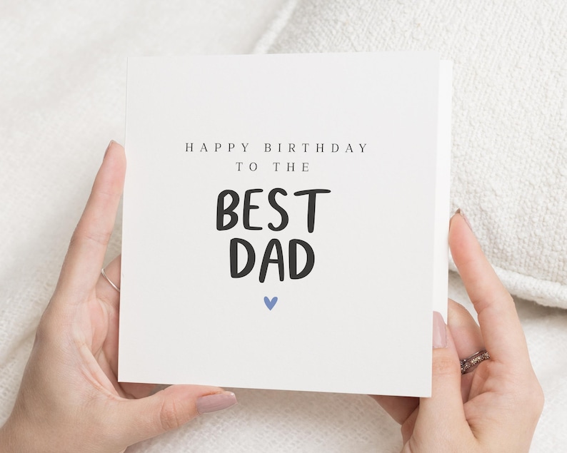 Födelsedagskort till pappa, Bästa pappa födelsedagskort, Födelsedagskort till honom, Enkelt födelsedagskort, Personligt födelsedagskort till pappa bild 1
