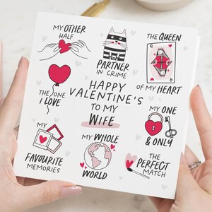 Cartões de Dia dos Namorados para Esposa, Cartão de Dia dos Namorados para Ela, Cartões de Dia dos Namorados para Esposa, Cartão de Dia dos Namorados para Esposa, Presente de Dia dos Namorados para Esposa