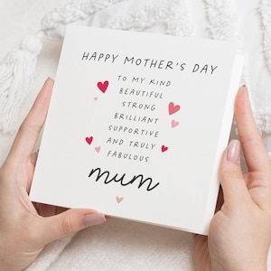 Carte de fête des mères heureuse de ma fille, poèmes de fête des mères, cadeaux de fête des mères, carte de fête des mères pour maman, cadeaux de maman pour la fête des mères