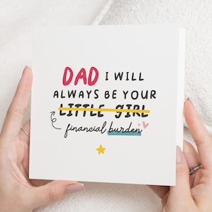 Papa Geburtstagskarte, lustige Geburtstagskarte von Tochter, Papa Geburtstagskarte von Tochter, Witz Papa Geburtstag Cad, Papa Geburtstagsgeschenk für ihn