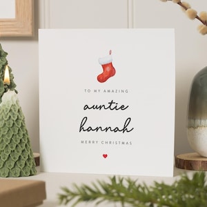 Weihnachtskarte Tante, Tante Weihnachtskarte, Tante Weihnachtskarte, Tante Weihnachtskarte, Weihnachtskarten für Tante, Tante Karte zu Weihnachten