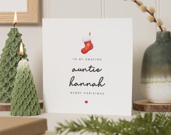 Christmas Card Auntie, Auntie Christmas Card, Auntie Xmas Card, Aunty Christmas Card, Christmas Cards For Auntie, Aunty Card At Christmas
