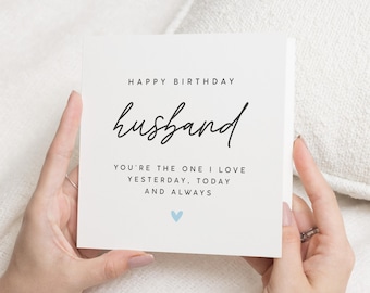 Husband Birthday Card, Birthday Card For Husband, Husband Birthday Gift, Husband Card For Him, Birthday Gifts For Him, Happy Birthday