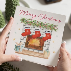 Cartão de Natal personalizado para amigos, cartão de Natal para vizinhos, cartão de Natal para esposa, cartão de Natal para família, cartão de Feliz Natal para ela