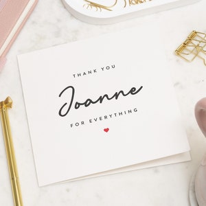 Carte de remerciement personnalisée, carte de remerciement, petite carte pour dire un grand merci, carte de remerciement, cadeau de remerciement, carte de remerciement spéciale