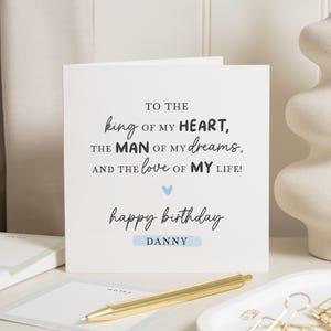 Carte d'anniversaire mari, carte d'anniversaire petit ami, jolie carte d'anniversaire pour mari, carte d'anniversaire pour lui, elle, carte d'anniversaire romantique petit ami