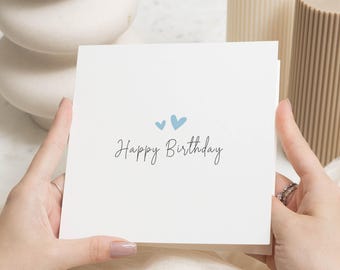 Birthday Card, Simple Birthday Card, Happy Birthday Card, Minimalist Birthday Card, Birthday Card for Him, Birthday Card for Dad