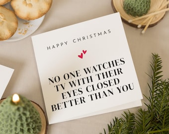 Funny Christmas Card, Christmas Card for Him, Christmas Card for Her, Husband Christmas Card, Wife Christmas Card, Boyfriend Girlfriend Card