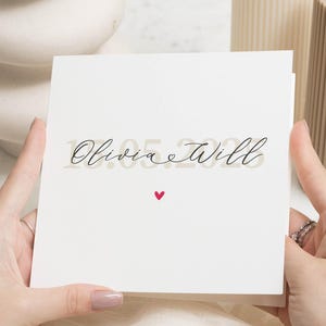 Carte de mariage personnalisée, Félicitations pour votre mariage, Carte de mariage d'un ami, Cadeau de mariage pour amis, Carte-cadeau de mariage pour couple