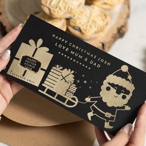 Buono regalo, gratta e scopri, biglietto di Natale, buono regalo di Babbo Natale, buono regalo di Natale personalizzato, per bambini, biglietto foil