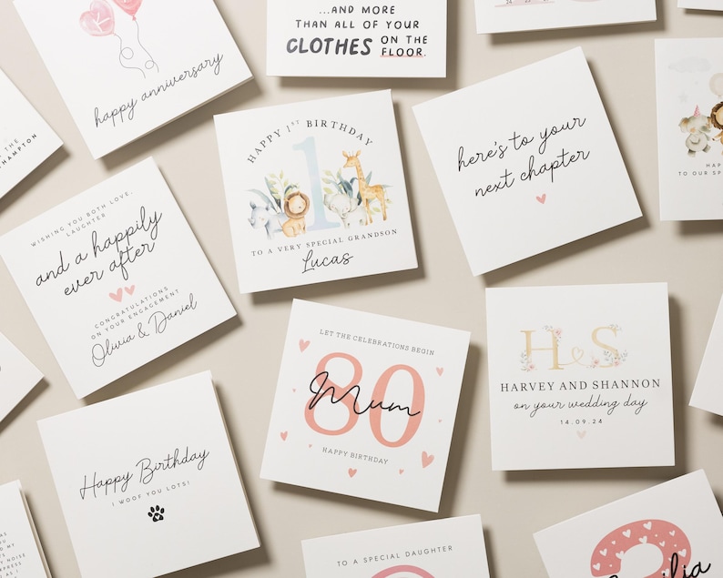 Carte 30e anniversaire pour elle, carte d'anniversaire personnalisée, carte d'anniversaire 1995, carte d'anniversaire pour fille, ami, carte d'anniversaire avec nom personnalisé image 7