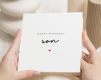 Son Birthday Card, Birthday Cards For Son, Happy Birthday Son Card, Son Birthday Gift, Birthday Cards For Him, Son Cards, Gift For Son