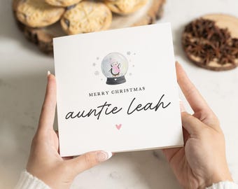 Auntie Christmas Card, Christmas Card Auntie, Auntie Xmas Card, Aunty Christmas Card, Christmas Cards For Auntie, Aunty Card At Christmas
