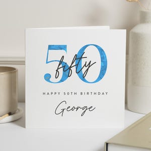 50. Geburtstagskarte für Männer, Papa 50. Geburtstagskarte, 50. Geburtstagskarte für Ihn, Mann 50. Geburtstagskarte, Männer 50. Geburtstagsgeschenk, Fünfziger