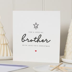 Bruder Weihnachtskarte, Weihnachtskarte Bruder, Bruder Weihnachtskarte, Weihnachtskarten für Bruder, Weihnachtsbruderkarte, Bruder und Familie