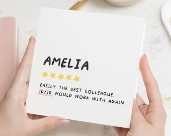 Work Friend Card, Leaving Card For Colleague, Work Colleague Card, New Job Good Luck Work Colleague, Colleague Gift, Co Worker Leaving Card