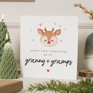Großeltern Weihnachtskarte, Nanny und Opa Weihnachtskarte, Weihnachtskarte Großeltern, Oma und Opa Weihnachtskarte, Geschenk, Opa