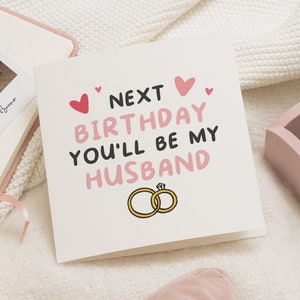 Carte d'anniversaire de fiancé drôle, carte d'anniversaire de futur mari, jolie carte d'anniversaire à fiancé, carte de petit ami, cadeau d'anniversaire de fiancé, carte pour lui