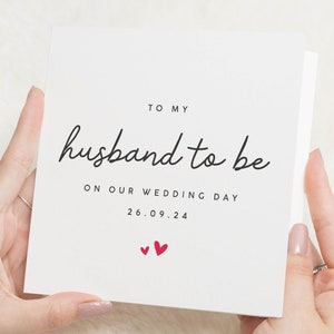 A mio marito per il nostro matrimonio, al mio sposo per il giorno del nostro matrimonio, biglietto di auguri per il giorno del matrimonio per lo sposo, biglietto di auguri per il matrimonio dello sposo dalla sposa, biglietto per il fidanzato