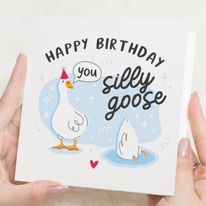 Lustige Geburtstagskarte, Dumme Gans Geburtstagskarte, Geburtstagskarten für Ihn, Geburtstagskarte für Freund, Dumme Gans Freund Geburtstagskarte, Geschenk