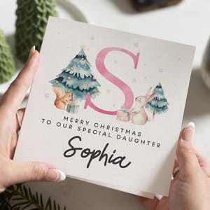 Tochter Weihnachtskarte Kind, Weihnachtskarten Tochter, Baby Mädchen Tochter Weihnachtskarte, Weihnachtskarte Tochter, für Kleinkind Weihnachtskarte