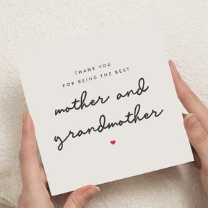 Tarjeta del Día de la Madre, Mamá y abuela, Tarjeta del Feliz Día de la Madre, Para la Mejor Mamá y Niñera, Tarjetas del Día de la Madre para Mamá, Para la Abuela