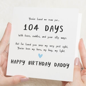 Cartão de aniversário para papai, Cartão de feliz aniversário para papai, Cartão de aniversário do bebê, Cartão de aniversário fofo para papai, Cartão de aniversário personalizado para papai