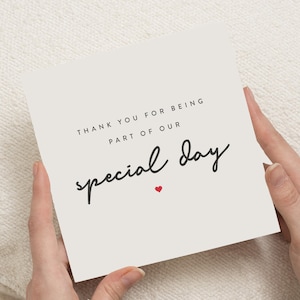 Bedankkaarten bruiloft, bedankkaarten bruiloft, bedankt dat je deel uitmaakte van onze bruiloft, bedankt voor het delen van onze speciale dag