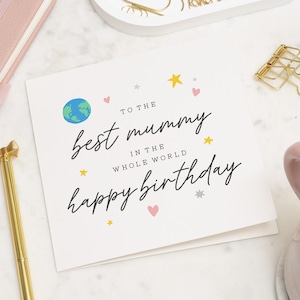Leuke verjaardagskaart voor mama, mama verjaardagskaart, beste moeder ter wereld verjaardagskaart, verjaardagskaart voor mama, mama verjaardagscadeau voor haar