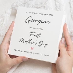 Primo biglietto per la festa della mamma per figlia, primo biglietto per la festa della mamma, regalo per la festa della mamma per figlia, primo biglietto per la festa della mamma, prima festa della mamma per le figlie