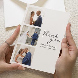 Photobooth Hochzeit Dankeskarten Foto, personalisierte Dankeskarten Hochzeit, gefaltete Dankeskarten, Postkarte Dankeskarten für die Hochzeit