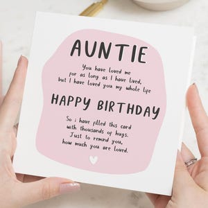 Verjaardagskaart tante, schattige tante verjaardagskaart, van baby, tante verjaardagscadeau, voor haar, schattige tante kaart van baby nichtje, van baby neefje