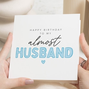 Cartão de aniversário de quase marido para ele, cartão de aniversário do noivo, cartão de aniversário para o noivo, feliz aniversário noivo, presente de aniversário do noivo, para ele