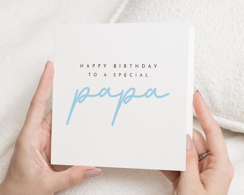 Carte d'anniversaire pour papa, carte d'anniversaire pour papa, carte d'anniversaire pour lui, carte d'anniversaire spéciale papa, carte d'anniversaire simple image 1