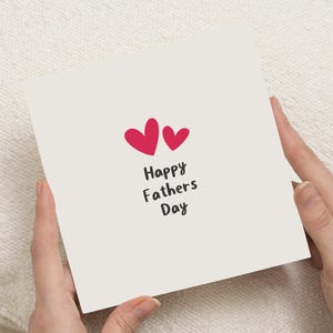 Fathers Day Card, Fathers Day Card from Daughter, Fathers Day Card from Son, Cute Fathers Day Card, Simple Fathers Day Card