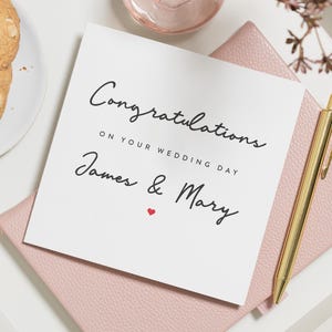 Carte de mariage de félicitations, carte de mariage heureux, carte de félicitations de mariage, carte de mariage d'un ami, carte de mariage de félicitations, jeunes mariés