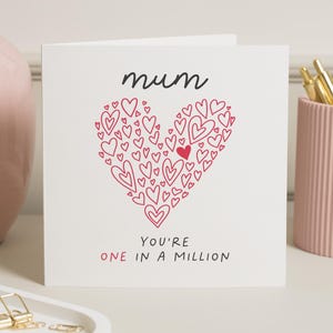 Mama in einer Million Muttertagskarte, Muttertagskarte für Mama, Mama in einer Million Karte, Mama Muttertagskarte, Muttertagsgeschenk für Mama, Mama Geschenk