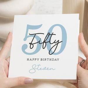 50th Birthday Card For Men, Male 50th Birthday Card, 50th Birthday Card For Dad, Husband 50th Birthday Card, Man 50th Birthday Gift, Brother