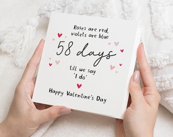 Fiance Valentines Card, Valentines Card For Fiance, Valentine's Card Fiancee, Last Valentines Day As Fiancé, Husband To Be Valentines Gift