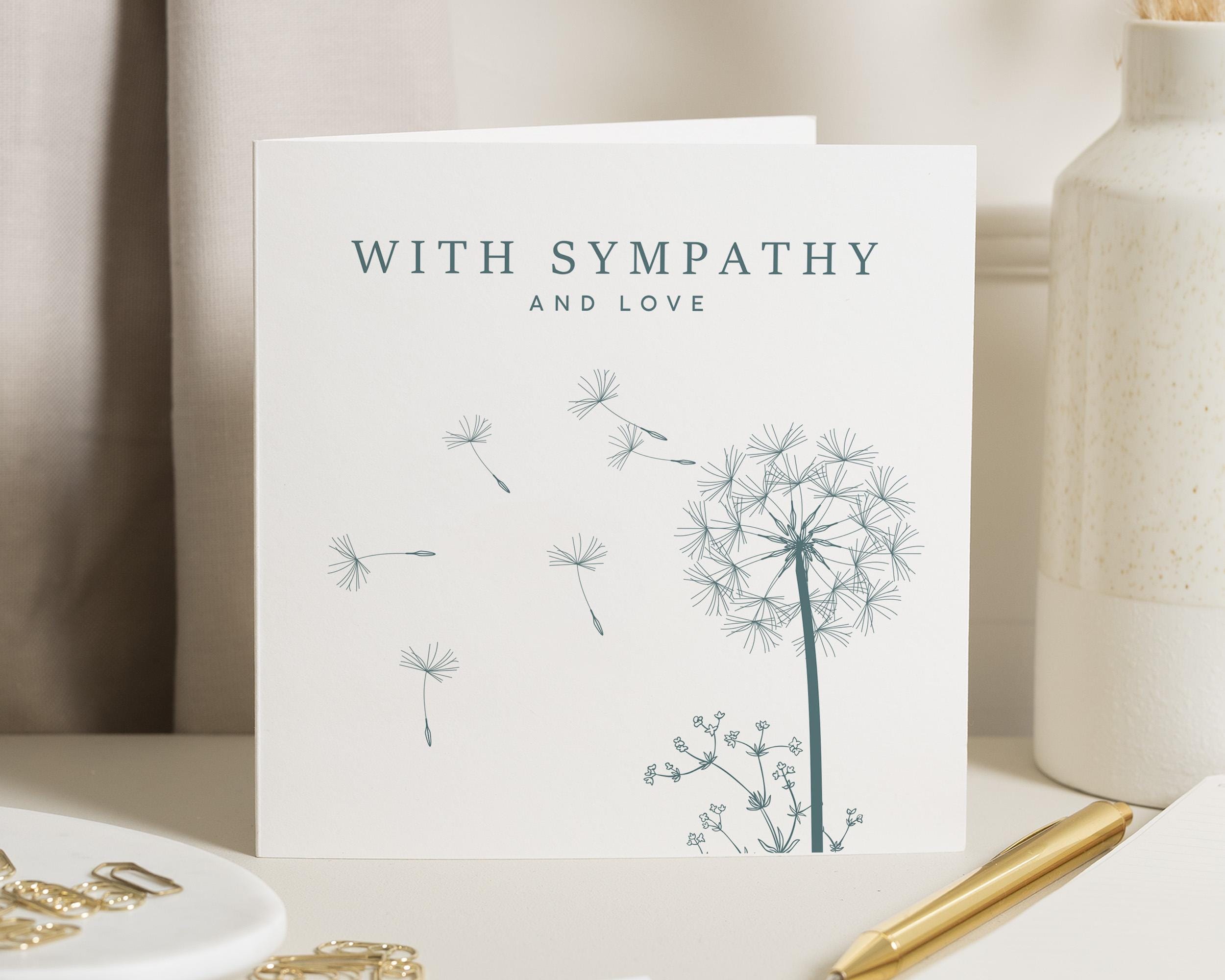 With Sympathy and Love Card, Thinking of You Card, Bereavement
