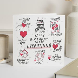 Cartão de aniversário do namorado, presentes para o namorado, presente de aniversário para o namorado, cartão de aniversário para o namorado, cartão de aniversário do parceiro para ele