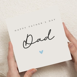 Fathers Day Card for Dad, Happy Fathers Day Card, Card for Him, Simple Fathers Day Card, Cute Card for Dad, Personalised Fathers Day